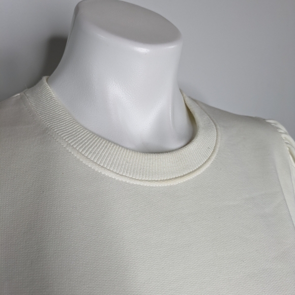 Essentiel Antwerp Zita bead & sequin puff sleeve sweatshirt 8 - Picture 5 of 14